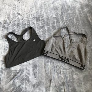 Size L sports bra lot